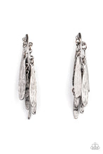 Load image into Gallery viewer, Pursuing The Plumes - Black Gunmetal Post Earrings
