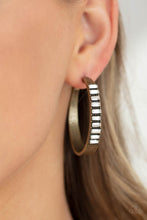 Load image into Gallery viewer, More To Love - Brass Hoop Earrings