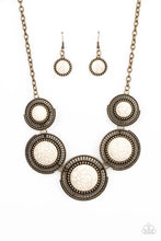 Load image into Gallery viewer, She Went West - Brass Necklace