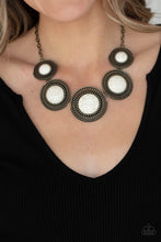 Load image into Gallery viewer, She Went West - Brass Necklace