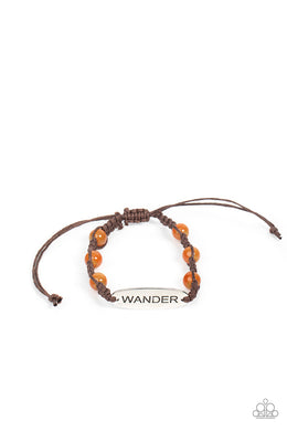 Roaming For Days - Orange Bracelet