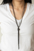 Load image into Gallery viewer, KNOT All There - Black Gunmetal Necklace