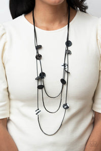 Alluring Luxe - Black (Gunmetal) Necklace