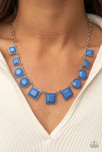 Load image into Gallery viewer, Tic Tac TREND - Blue Necklace