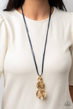 Load image into Gallery viewer, Circulating Shimmer - Blue Necklace