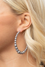 Load image into Gallery viewer, Glamour Graduate - Silver Hoop Earrings