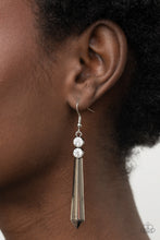 Load image into Gallery viewer, Sparkle Stream - White Earrings