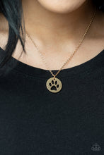 Load image into Gallery viewer, Think PAW-sitive - Gold Necklace