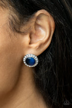 Load image into Gallery viewer, Glowing Dazzle - Blue Post Earrings