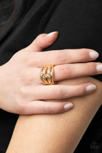 Load image into Gallery viewer, Crossing Signals - Gold Ring