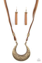 Load image into Gallery viewer, Majorly Moonstruck - Brass Necklace