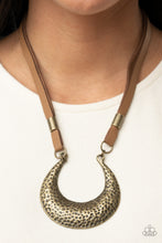 Load image into Gallery viewer, Majorly Moonstruck - Brass Necklace