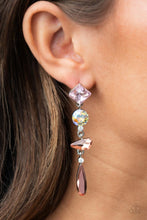 Load image into Gallery viewer, Rock Candy Elegance - Pink Post Earrings