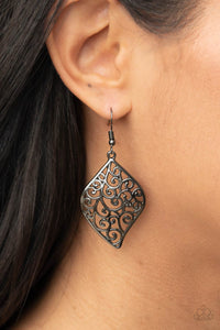 Your Vine Or Mine - Black Gunmetal Earrings