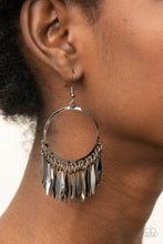 Load image into Gallery viewer, Radiant Chimes - Black Gunmetal Earrings