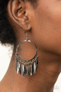 Radiant Chimes - Black Gunmetal Earrings