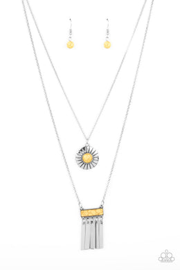 Sunburst Rustica - Yellow Necklace