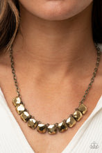 Load image into Gallery viewer, Radiance Squared - Brass Necklace