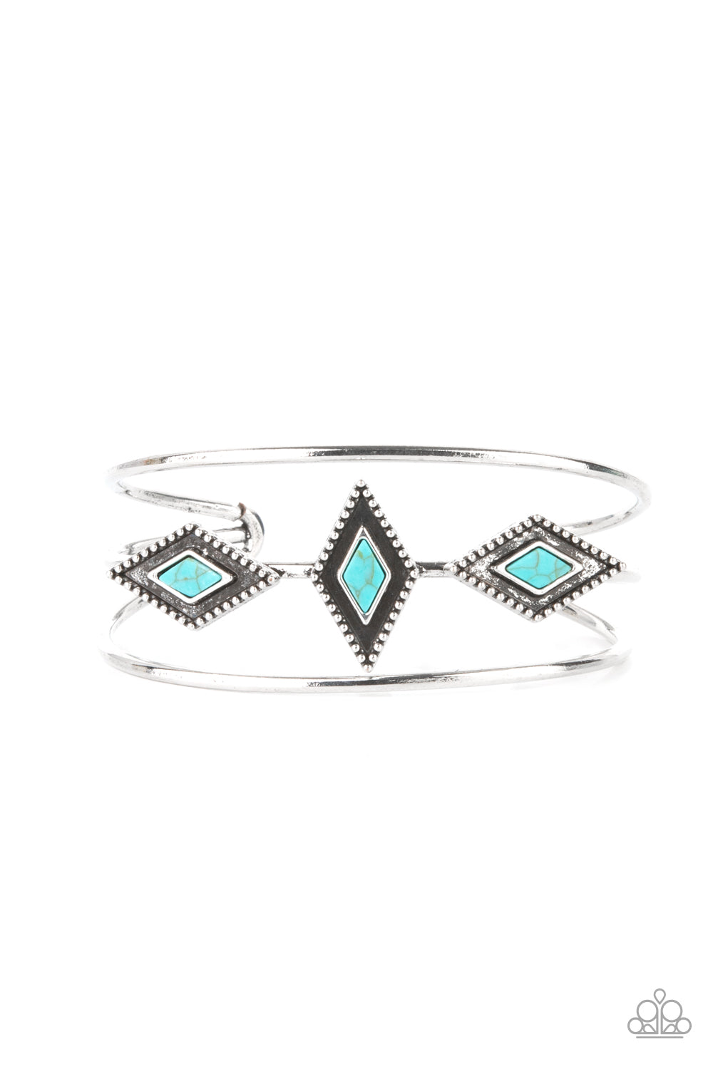 Desert Diamondback - Blue Cuff Bracelet