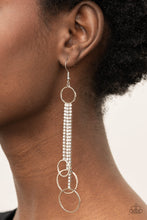 Load image into Gallery viewer, Demurely Dazzling - White Earrings