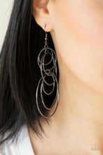 Load image into Gallery viewer, I Feel Dizzy - Black Gunmetal Earrings