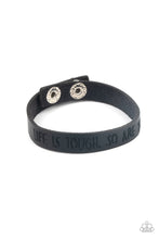 Load image into Gallery viewer, Life is Tough - Black Bracelet