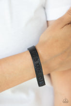 Load image into Gallery viewer, Life is Tough - Black Bracelet