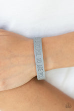 Load image into Gallery viewer, Life is Tough - Silver Bracelet