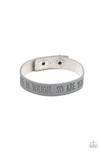 Load image into Gallery viewer, Life is Tough - Silver Bracelet