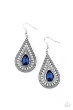 Load image into Gallery viewer, Metro Masquerade - Blue Earrings
