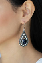 Load image into Gallery viewer, Metro Masquerade - Blue Earrings
