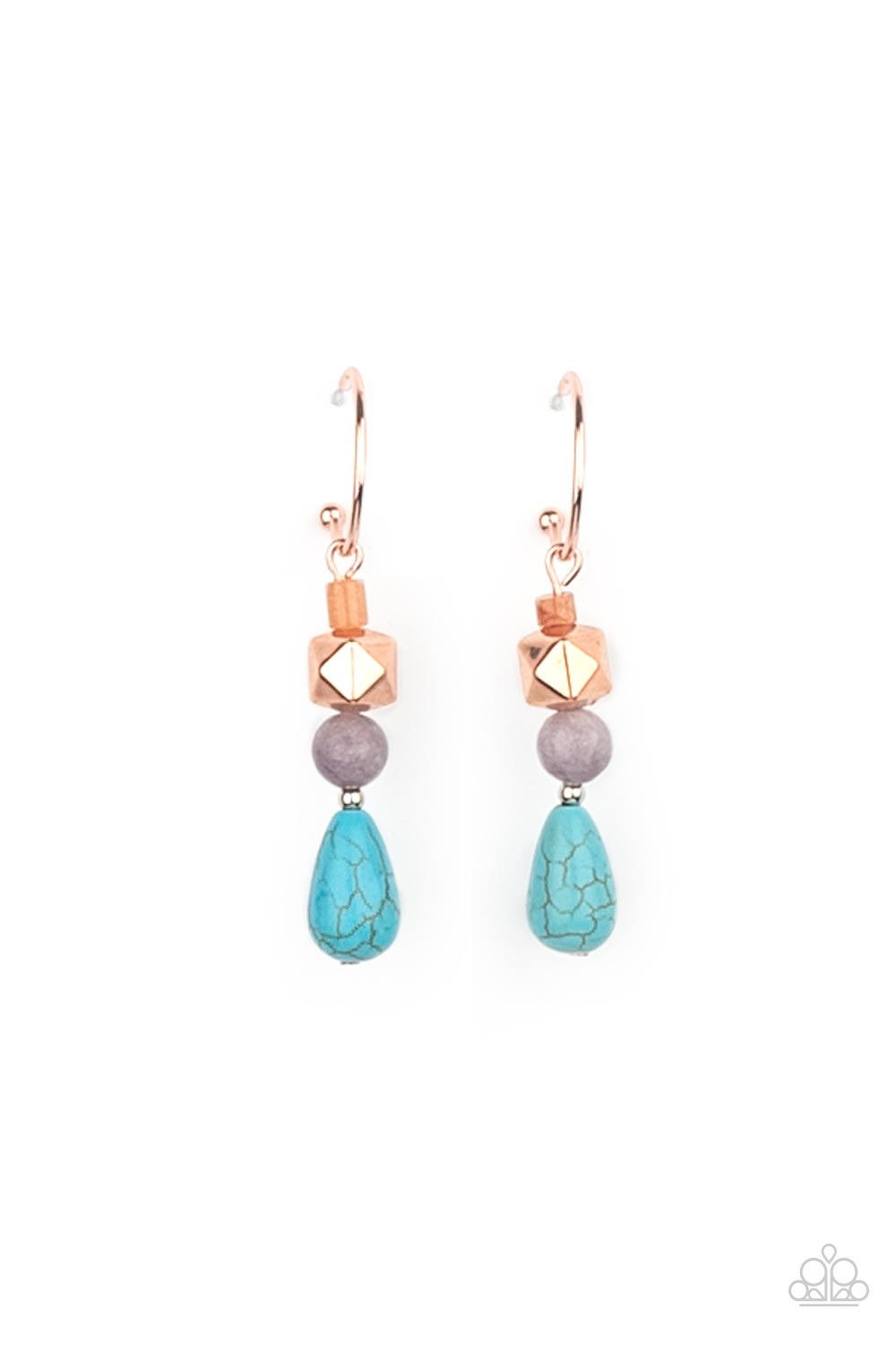 Boulevard Stroll - Copper Hoop Earrings