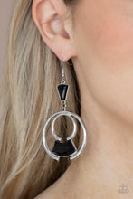 Load image into Gallery viewer, Deco Dancing - Black Earrings