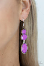 Load image into Gallery viewer, Tiers Of Tranquility - Purple Earrings