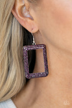 Load image into Gallery viewer, World FRAME-ous - Purple Earrings
