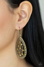 Load image into Gallery viewer, Industrial Incandescence - Brass Earrings