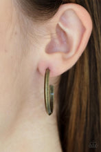 Load image into Gallery viewer, On The Brink - Brass Hoop Earrings