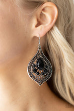 Load image into Gallery viewer, New Delhi Nouveau - Black Earrings