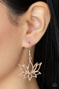 Lotus Ponds - Rose Gold Earrings