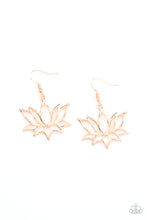 Load image into Gallery viewer, Lotus Ponds - Rose Gold Earrings