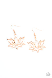 Lotus Ponds - Rose Gold Earrings