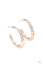Load image into Gallery viewer, Subliminal Shimmer - Copper Hoop Earrings