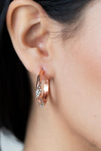 Load image into Gallery viewer, Subliminal Shimmer - Copper Hoop Earrings