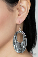 Load image into Gallery viewer, Engraved Edge - Silver Earrings