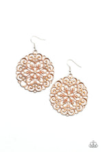Load image into Gallery viewer, MANDALA Effect - Orange Earrings