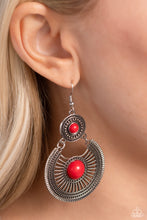 Load image into Gallery viewer, A Wild Bunch - Red Earrings