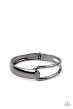 Load image into Gallery viewer, Couture-Clutcher - Black Gunmetal Hinged Bracelet