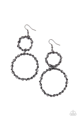 Twist of FABULOUS - Black Gunmetal Earrings