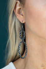 Load image into Gallery viewer, Twist of FABULOUS - Black Gunmetal Earrings