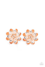 Load image into Gallery viewer, Water Lily Love - Rose Gold Post Earrings